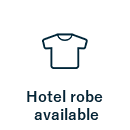 Hotel robe available